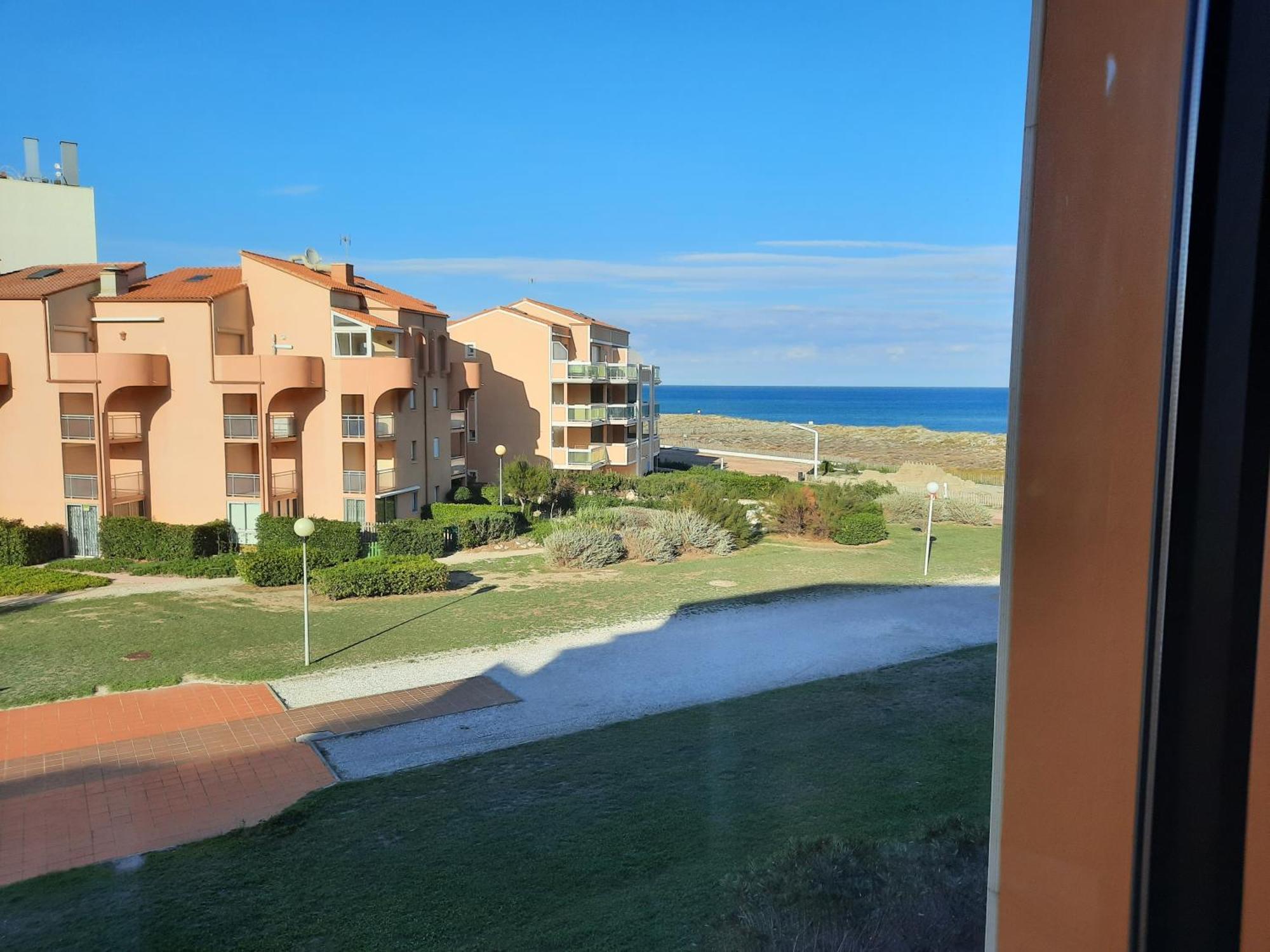 Appartement Vue Mer, Acces Direct Plage, Parking Privatif Le Barcarès Exteriér fotografie